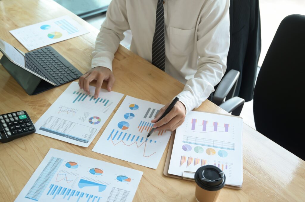 The management is checking the accuracy of the company budget information.